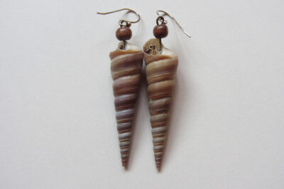 Bleu Corail Boucles d'oreille
