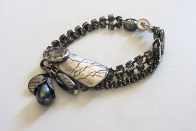 Fleurs et gris Bracelet